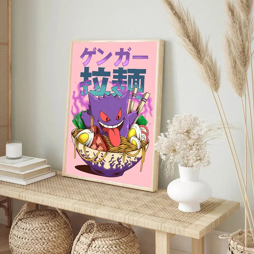 Japanese Classic Anime Wall Art Posters Cartoon Character Room Home Decoration Canvas Painting Collection Picture Printing Mural