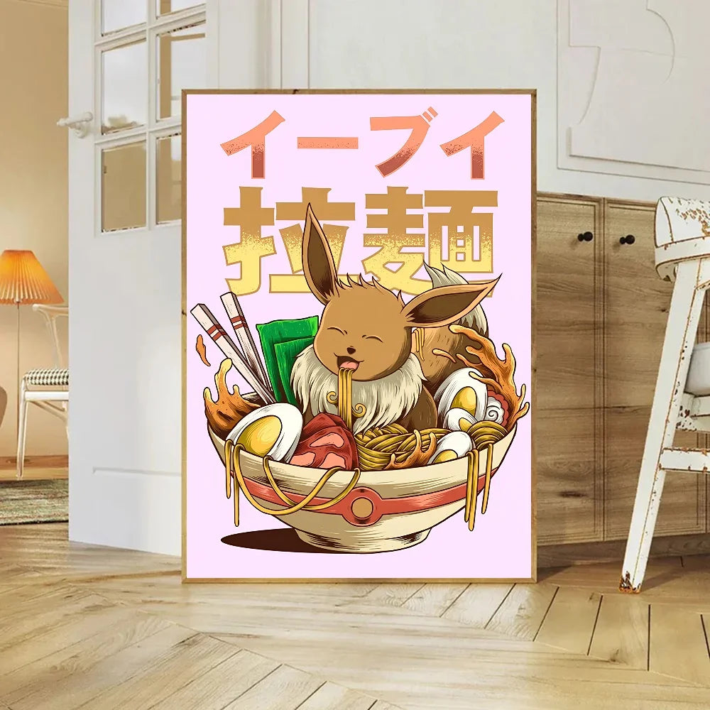 Japanese Classic Anime Wall Art Posters Cartoon Character Room Home Decoration Canvas Painting Collection Picture Printing Mural