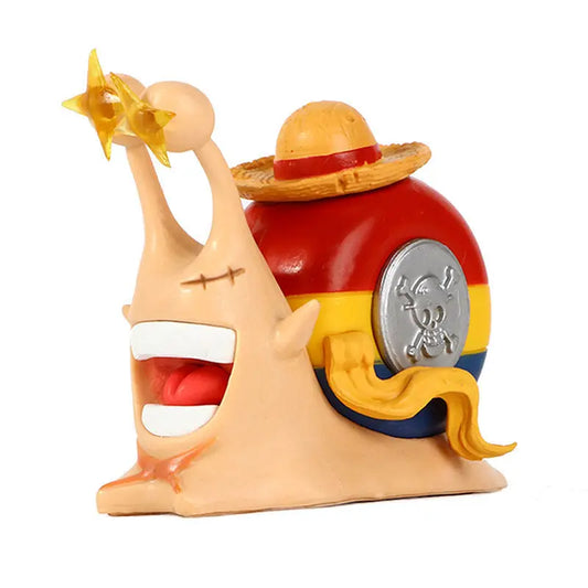 Figurine YourLab – “Den Den Mushi” Série Collector One Piece (Luffy / Ace / Zoro / Law / Buggy)
