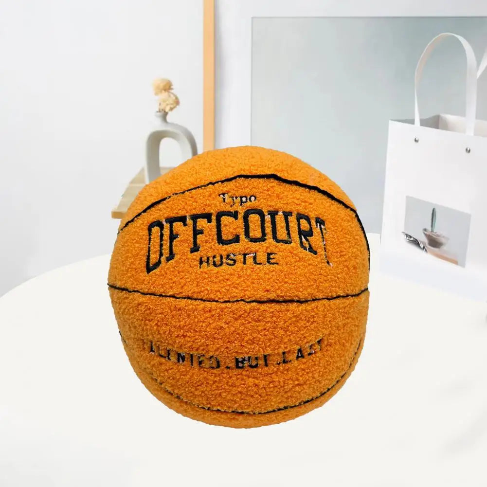 Coussin YourLab – Ballon de Basket Peluche 25 cm (Fluffy Edition)
