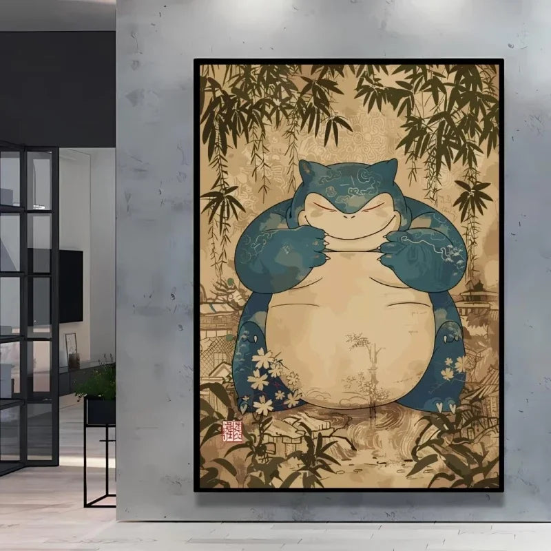 Pokemon  Anime Poster HD Canvas Print Home Decor Painting Kids Wall Decoration Living Room Poster Canvas Wall Art