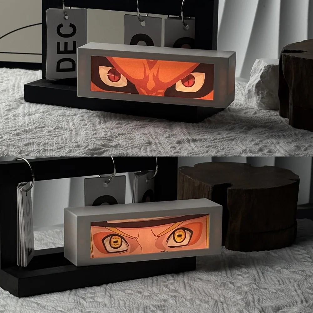 3D Anime Motion Night Light Anime Laser Lamp Box Led Light For Bedroom Desk Decor Manga Birthday Gift Table Lamps Lightbox