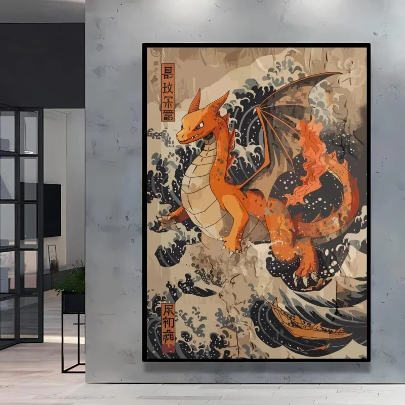 Pokemon  Anime Poster HD Canvas Print Home Decor Painting Kids Wall Decoration Living Room Poster Canvas Wall Art