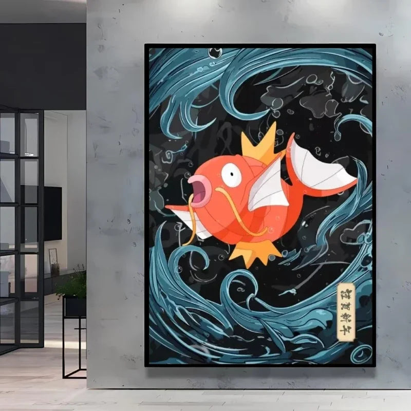 Pokemon  Anime Poster HD Canvas Print Home Decor Painting Kids Wall Decoration Living Room Poster Canvas Wall Art