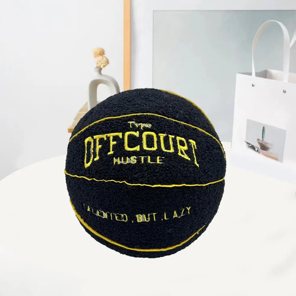Coussin YourLab – Ballon de Basket Peluche 25 cm (Fluffy Edition)