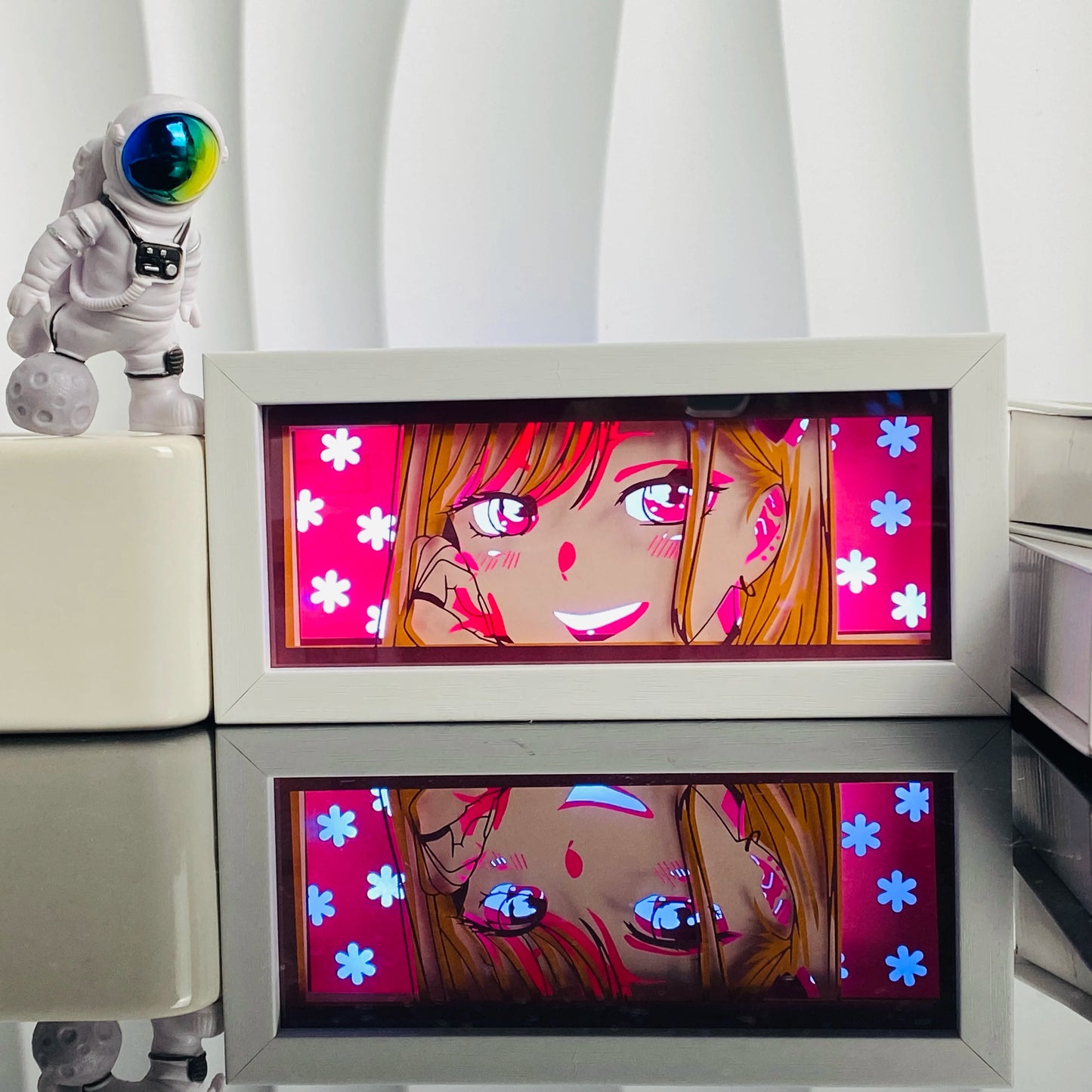 3D Anime Light Box Led Paper Carving  Bedroom Decor Night Lamp Cartoon Manga Shadow Glowing Lightbox Table Lamp for Friend Gifts