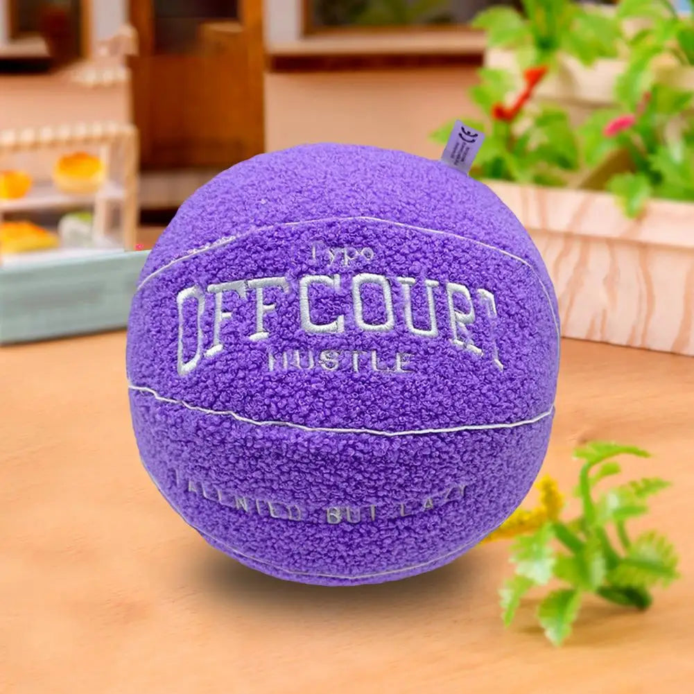 Coussin YourLab – Ballon de Basket Peluche 25 cm (Fluffy Edition)