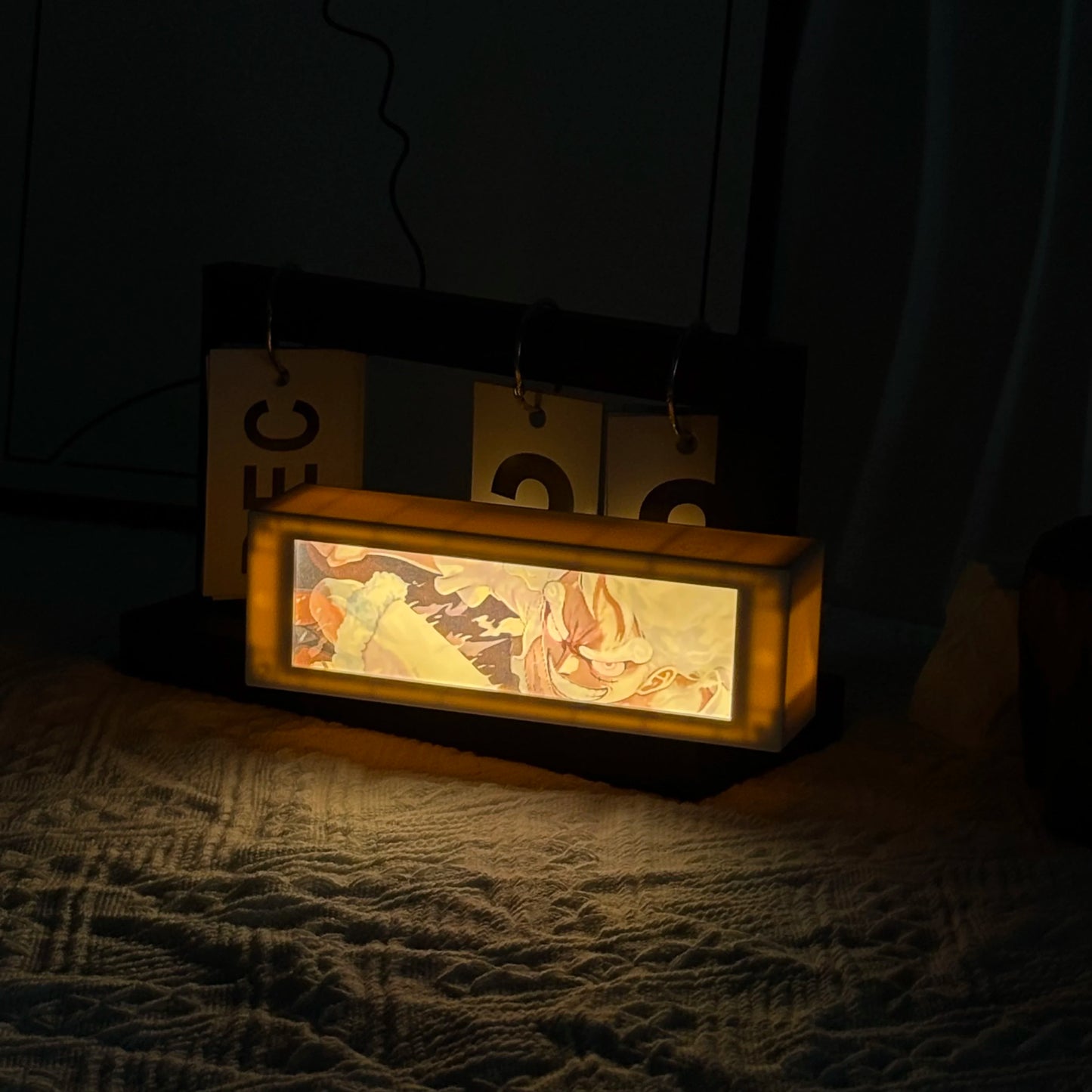 3D Anime Motion Night Light Anime Laser Lamp Box Led Light For Bedroom Desk Decor Manga Birthday Gift Table Lamps Lightbox