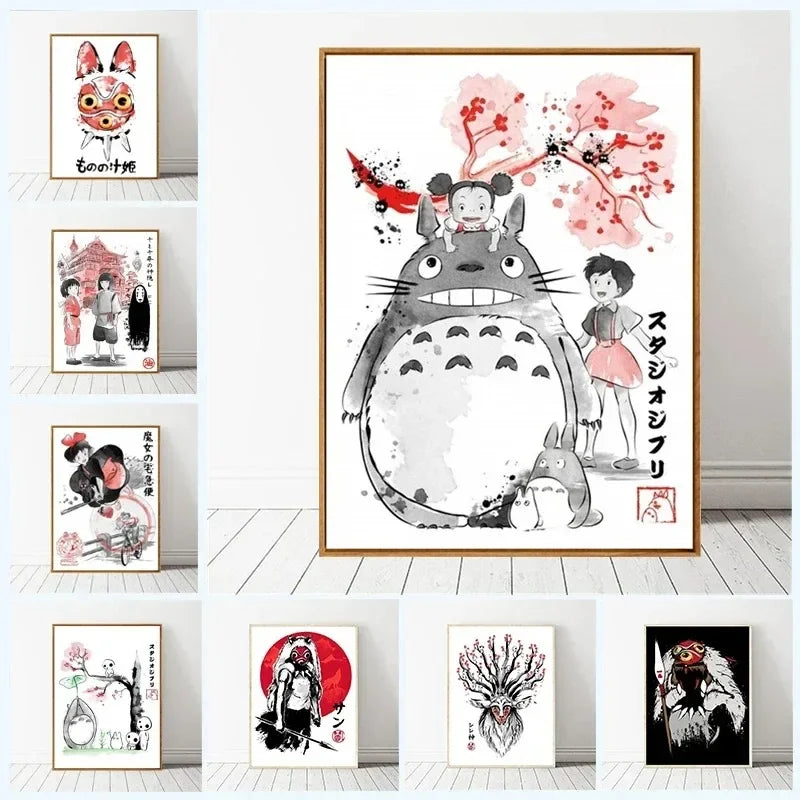 Affiche/Toile “Ghiblis” – My Neighbor Totoro and friend's