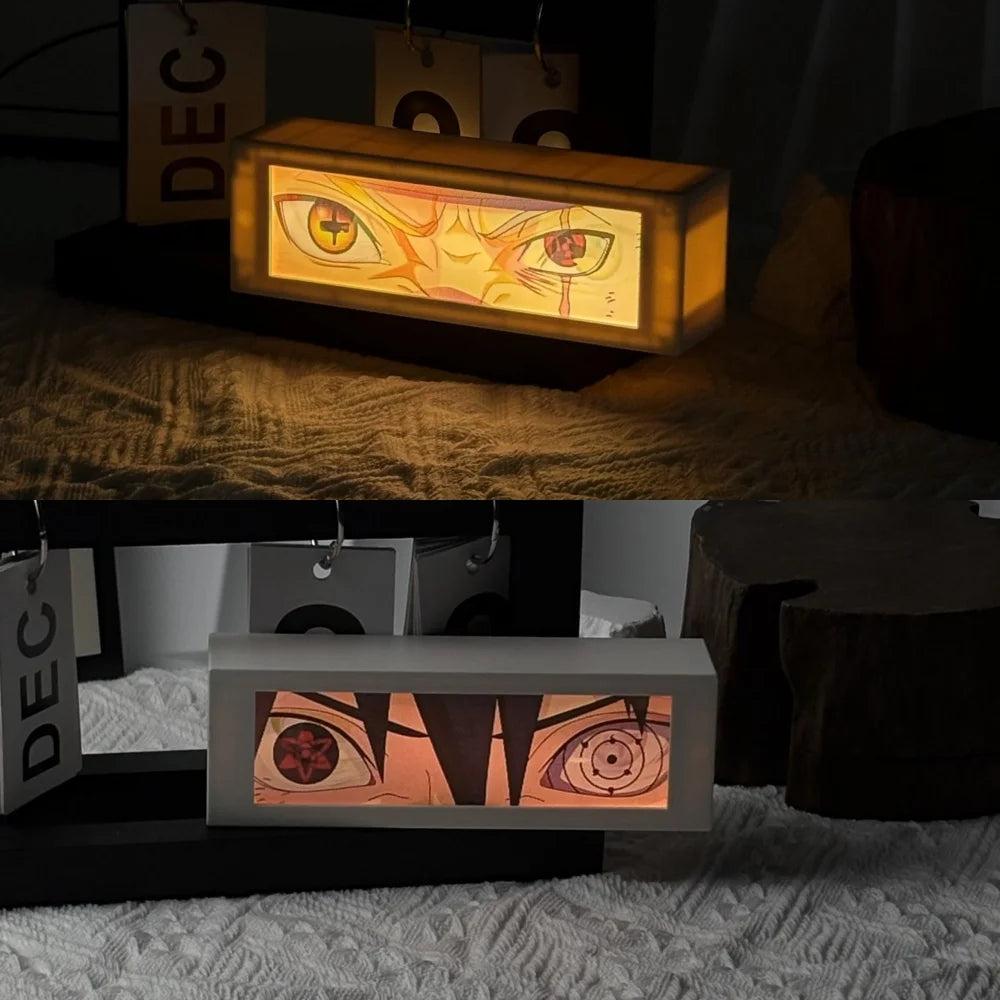 3D Anime Motion Night Light Anime Laser Lamp Box Led Light For Bedroom Desk Decor Manga Birthday Gift Table Lamps Lightbox
