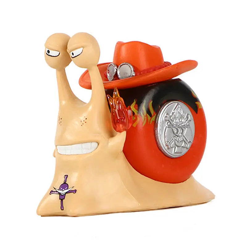 Figurine YourLab – “Den Den Mushi” Série Collector One Piece (Luffy / Ace / Zoro / Law / Buggy)