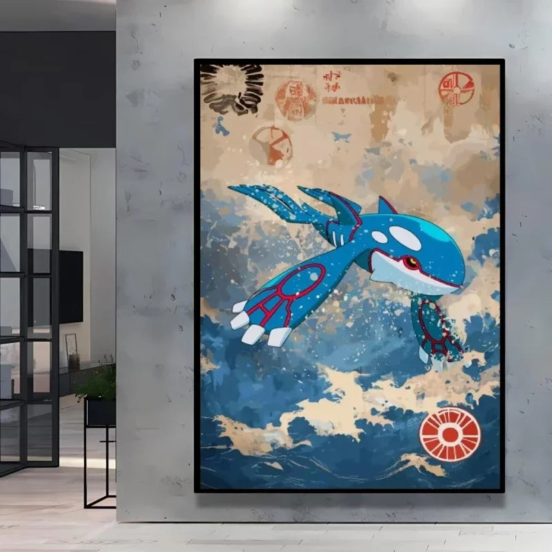 Pokemon  Anime Poster HD Canvas Print Home Decor Painting Kids Wall Decoration Living Room Poster Canvas Wall Art