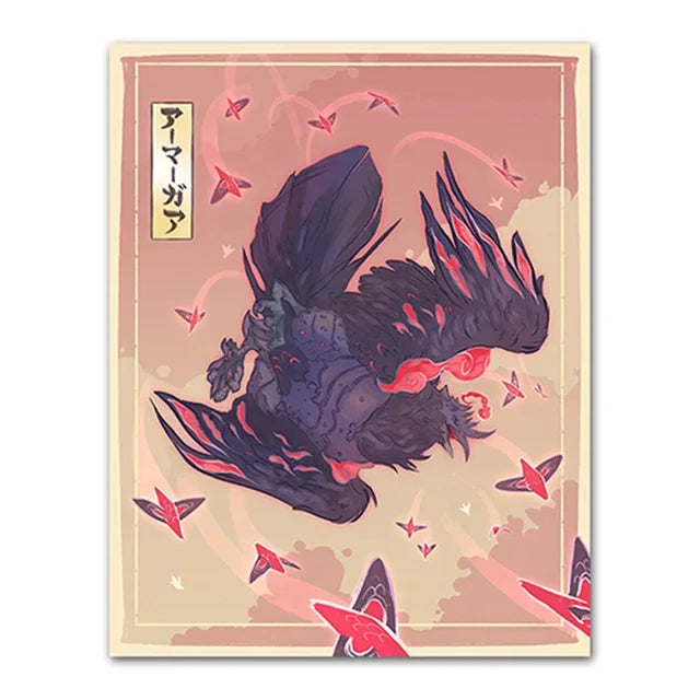 Pokemon Peripherals Posters Pikachu Rayquaza Gyarados Charizard Anime Action Figures Canvas Painting Wall Decoration Poster Toys