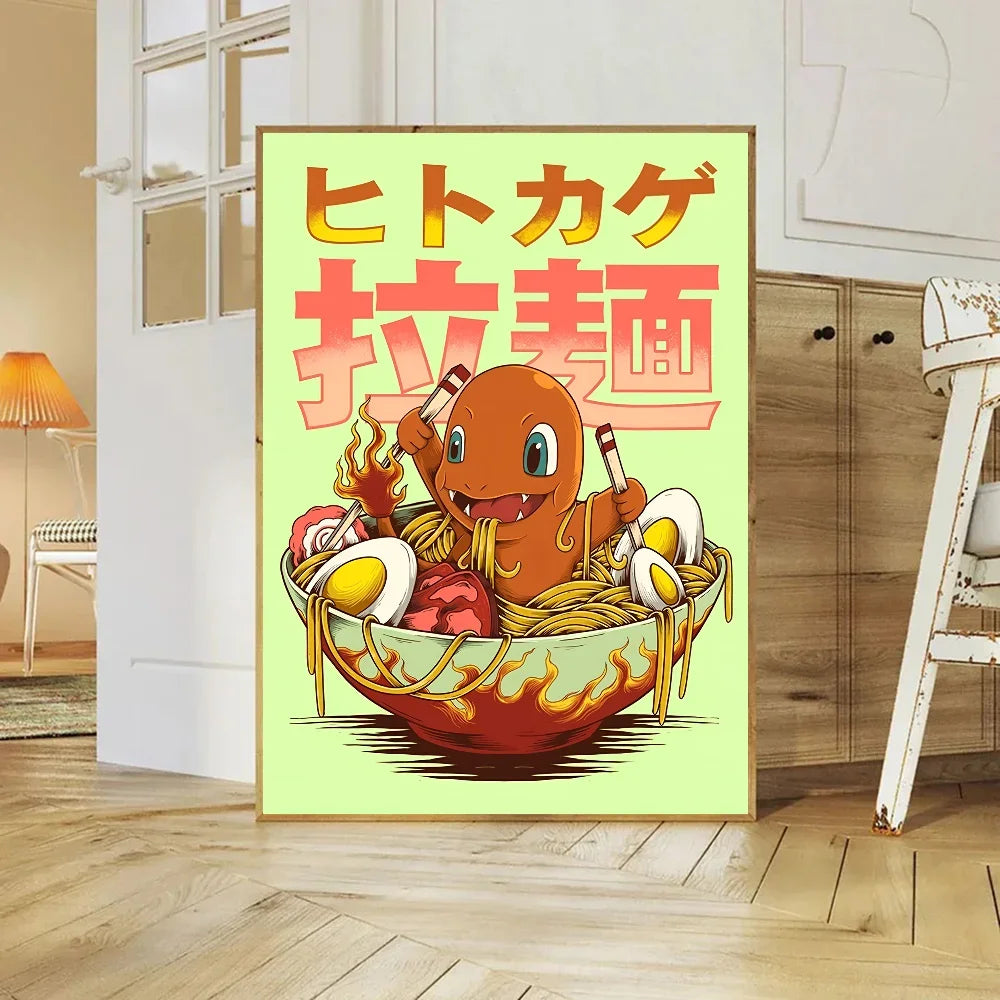 Japanese Classic Anime Wall Art Posters Cartoon Character Room Home Decoration Canvas Painting Collection Picture Printing Mural