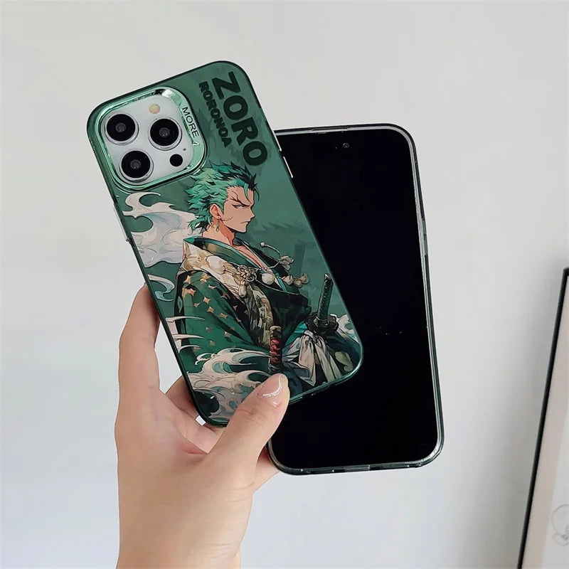 Coque iPhone One Piece – Luffy & Zoro | Edition Plating Premium