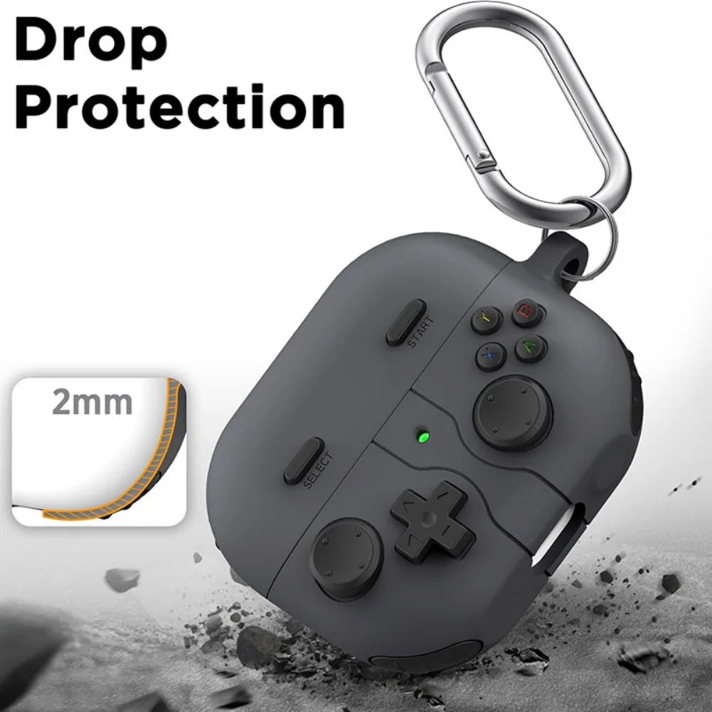 Coque YourLab + Kit Nettoyage – Samsung Galaxy Buds 3 / Buds 3 Pro (Design Cartoon Game)