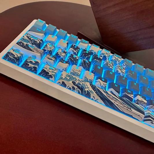 YourLab Premium Keyboards “Great Wave of Kanagawa” – 125 touches Dye-Sub
