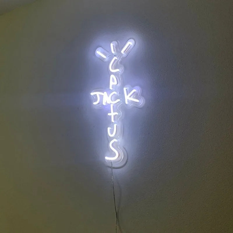 Enseigne Néon YourLab “Cactus Jack” LED USB – Décoration Murale Geek / Bar